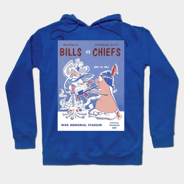 Vintage Buffalo Bills Program Hoodie by DirtyD